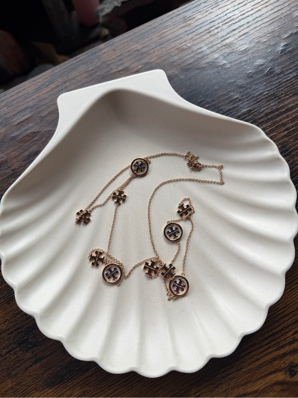 Tory Burch Gold and Silver Long Necklace - Picture 5 of 5